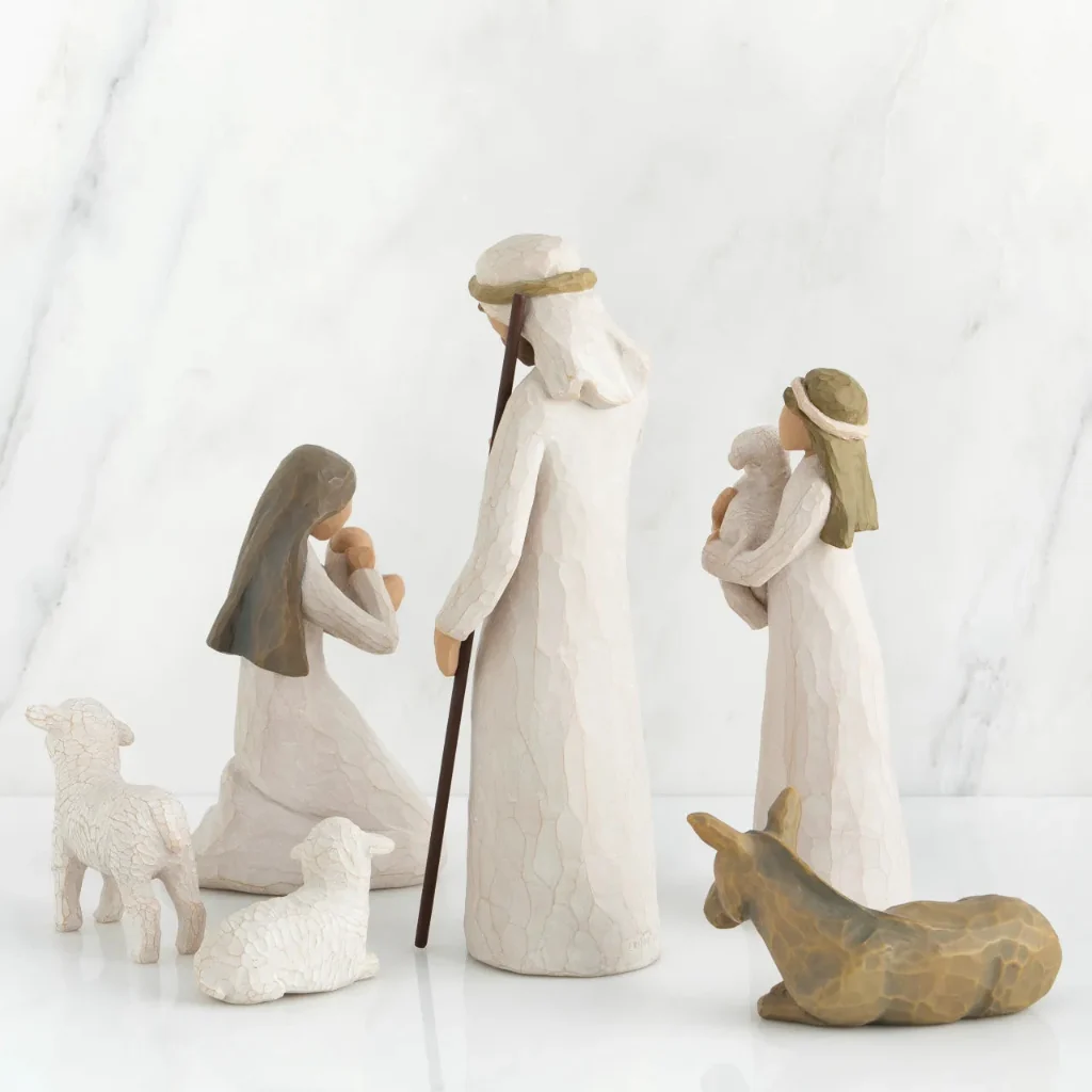 Willow Tree : 6 Piece Nativity Set -Behold the awe and wonder of the Christmas Story - Image 2