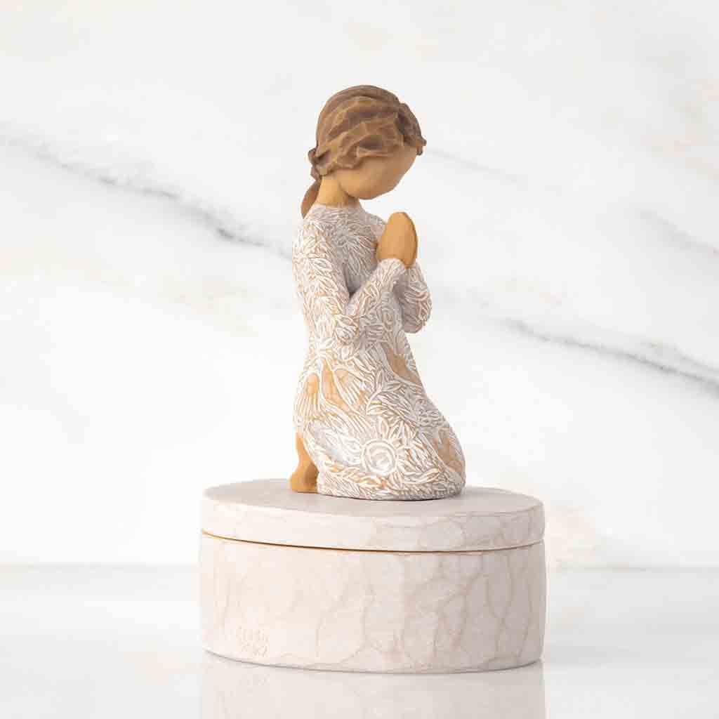 Willow Tree : Prayer of Peace Keepsake Box - Seeking the quiet within - Image 4