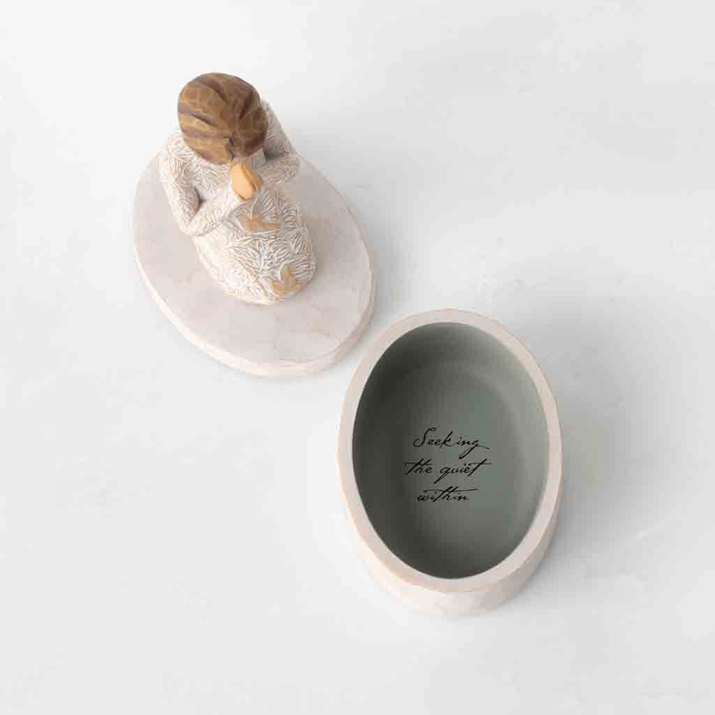 Willow Tree : Prayer of Peace Keepsake Box - Seeking the quiet within - Image 5