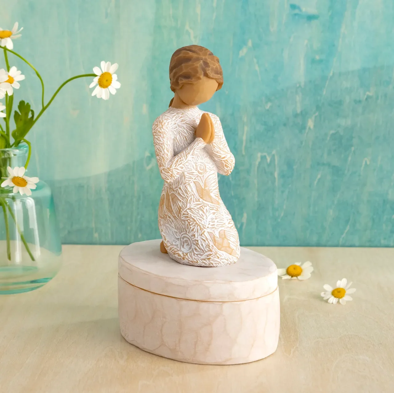 Willow Tree : Prayer of Peace Keepsake Box - Seeking the quiet within - Image 6