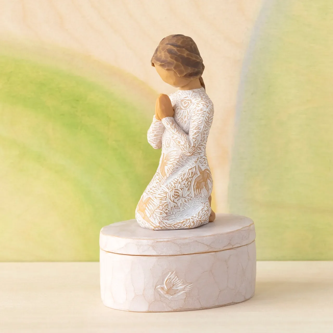 Willow Tree : Prayer of Peace Keepsake Box - Seeking the quiet within - Image 7