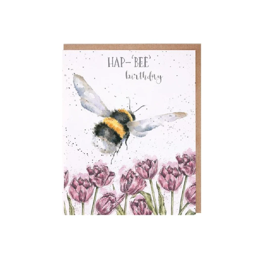 Wrendale : Hap-bee Birthday' Bee Birthday Card