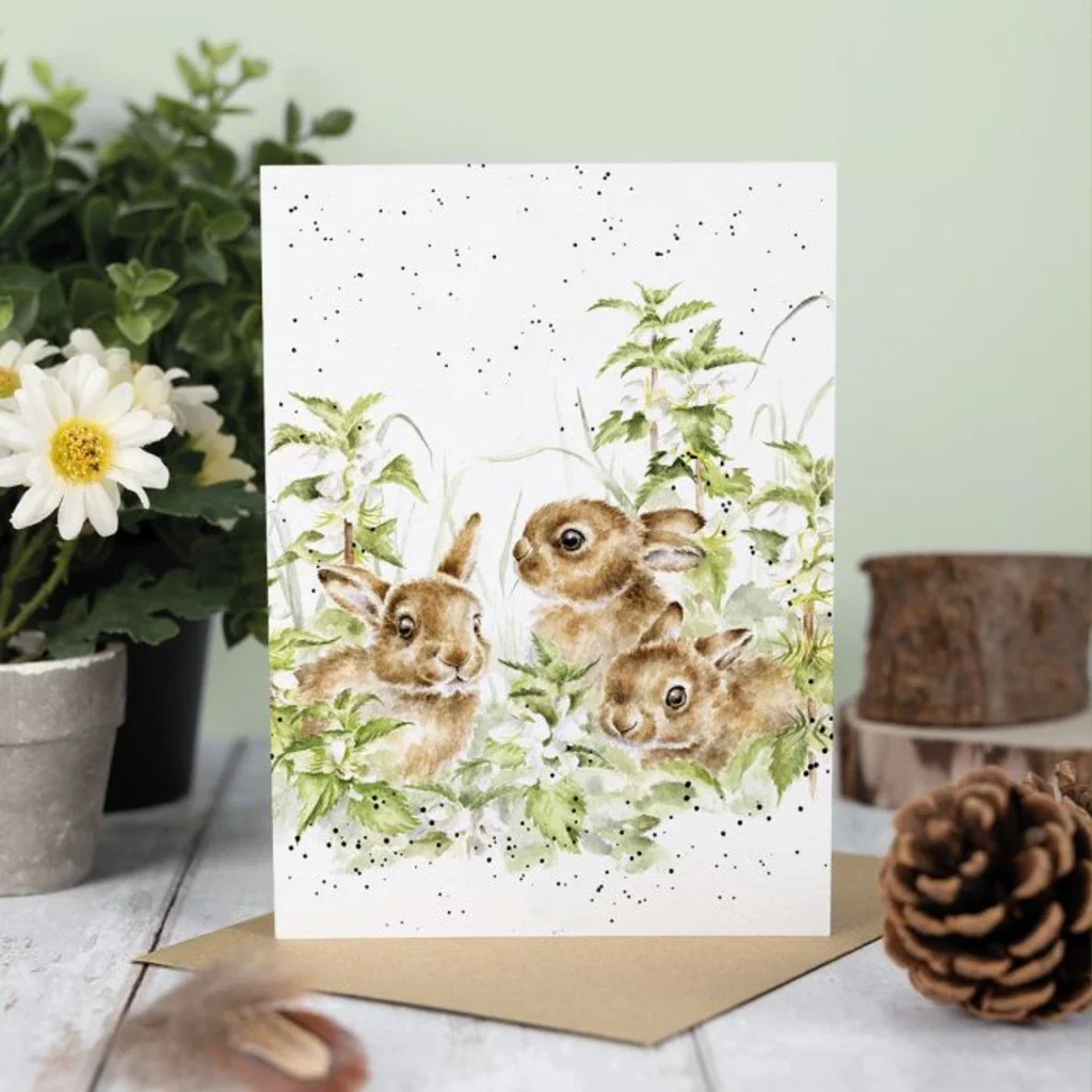 Wrendale : Spring Hares' Leveret Card - Image 2