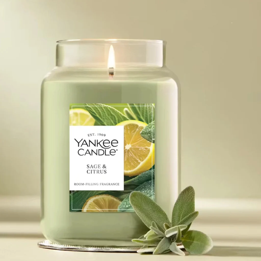 Yankee Candle : Sage & Citrus Large Jar Candles - Image 2
