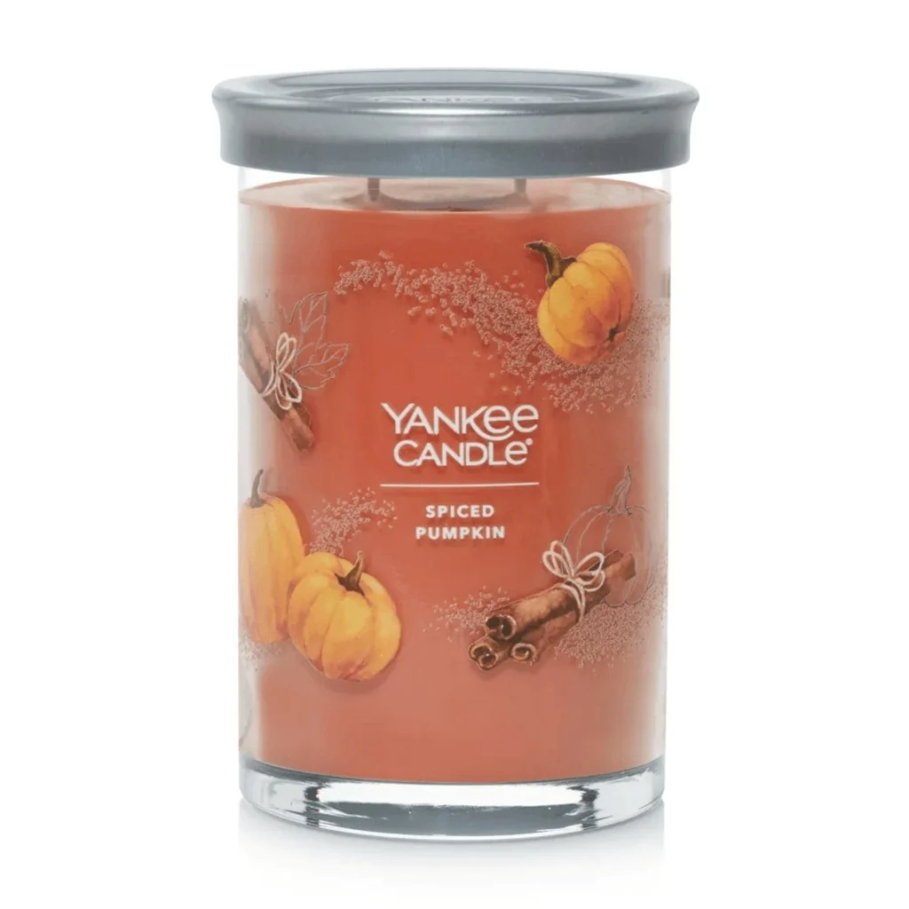 Yankee Candle : Signature Large Tumbler Candle in Spiced Pumpkin