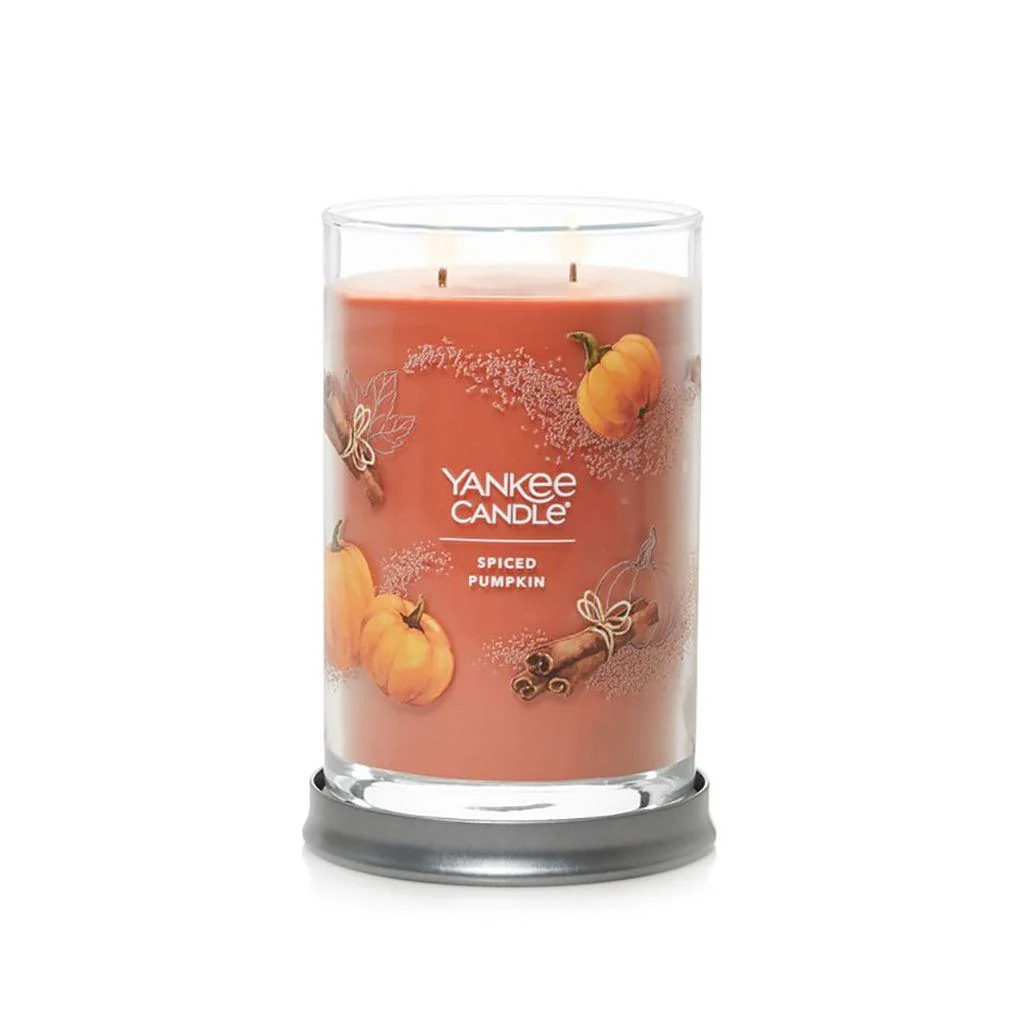 Yankee Candle : Signature Large Tumbler Candle in Spiced Pumpkin - Image 2