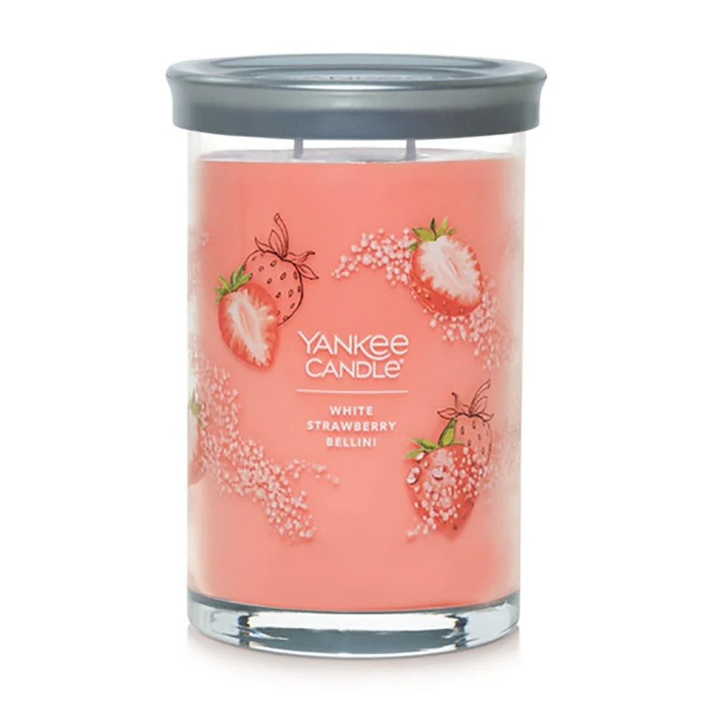 Yankee Candle : Signature Large Tumbler Candle in White Strawberry Bellini